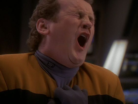 Miles O'Brien screaming