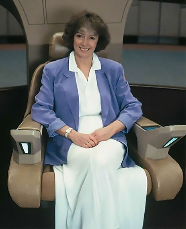 Jeri Taylor in the Captain's Chair