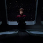 Janeway in "Living Witness"