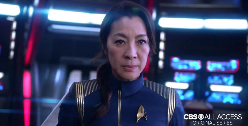 Michelle Yeoh as Captain Georgiou looking fierce!
