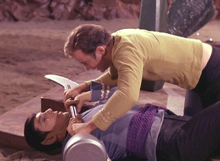 Kirk duels with Spock in "Amok Time"