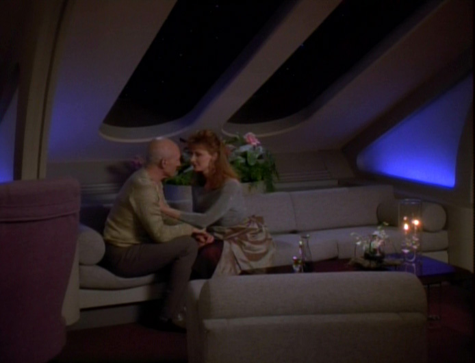 Picard and Crusher in "Attached"