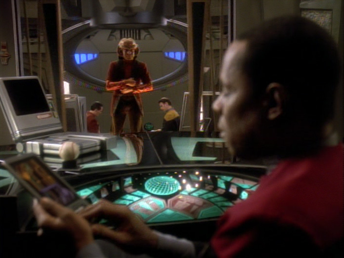 Nog in Sisko's office