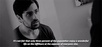 Rodolfo from the show 3% saying it's not fair that only 3% of the population gets to live on the offshore