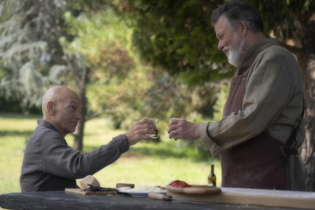 Picard and Riker toast