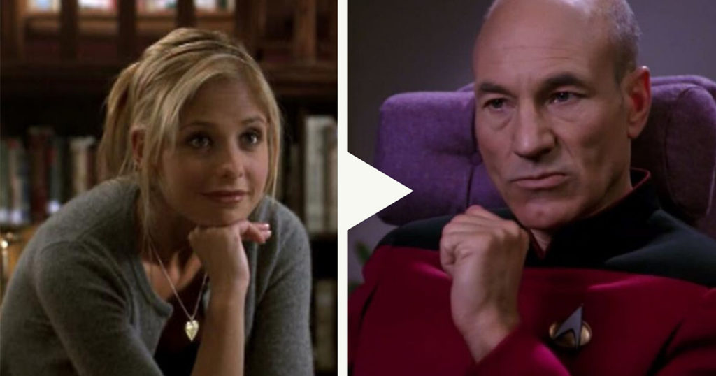 Buffy and Captain Picard