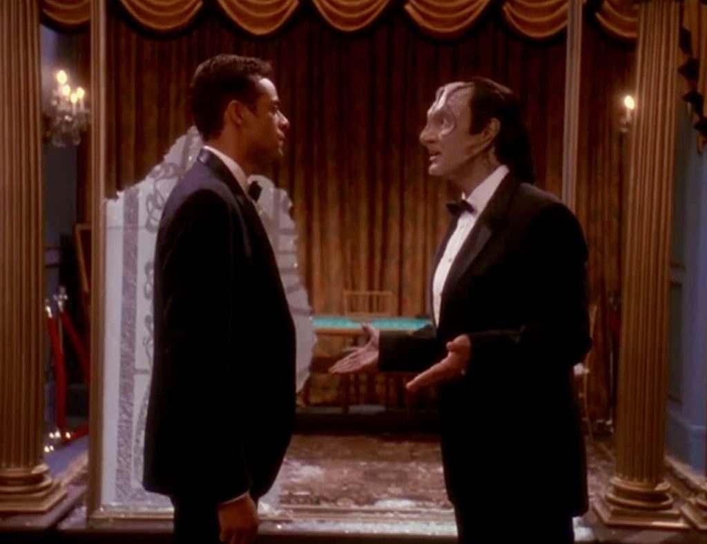 Garak and Julian in tuxedos