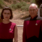 Picard and Ro in "Ensign Ro"