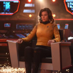Number One in the Enterprise Captain's Chair in "Such Sweet Sorrow"