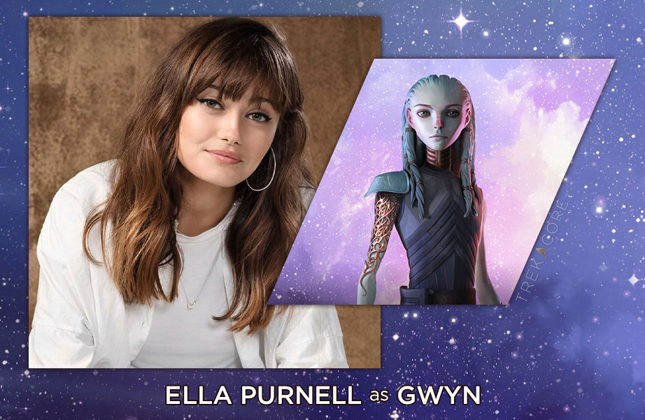 photo of Gwyn and voice actor Ella Purnell