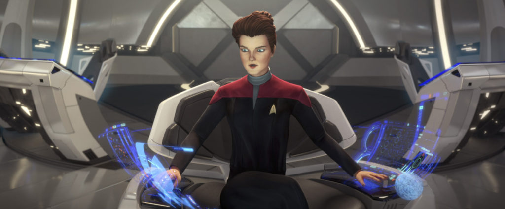 Janeway in the Captain's chair