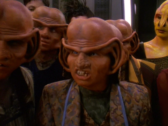 The Ferengi waiters in "Bar Association"