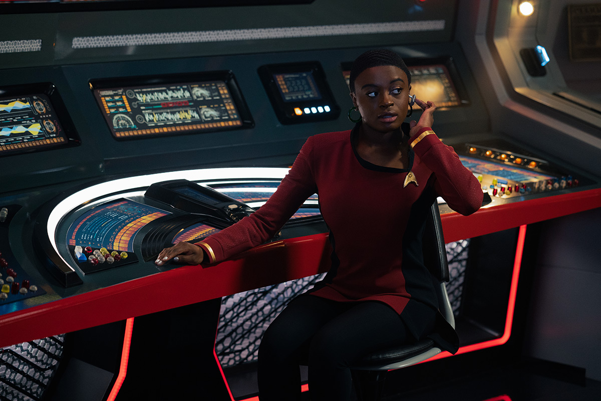 Lt. Uhura at comms.