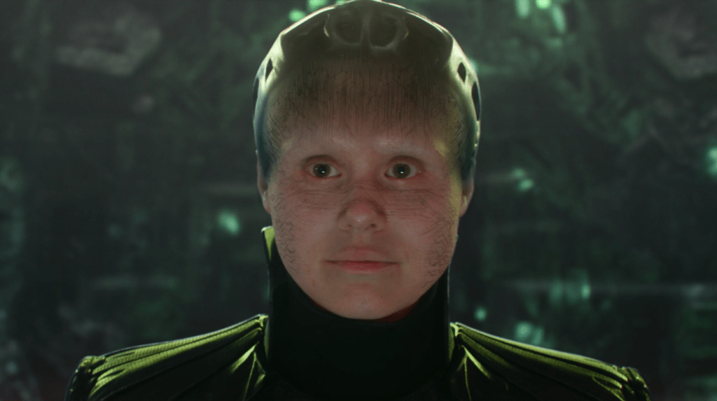 Jurati as the Borg Queen in the Picard Season 2 finale