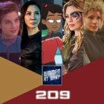 Jadzia Dax, Philippa Georgiou, Beckett Mariner, Seven of Nine and Raffi Musiker