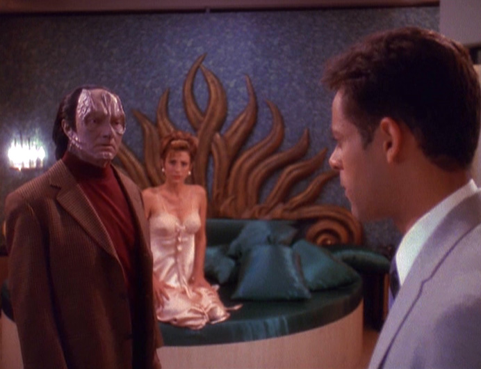 Garak and Bashir in Bashir's James Bond-inspired holoprogram