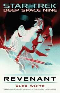 Jadzia and Kira in profile on the novel cover for revenant