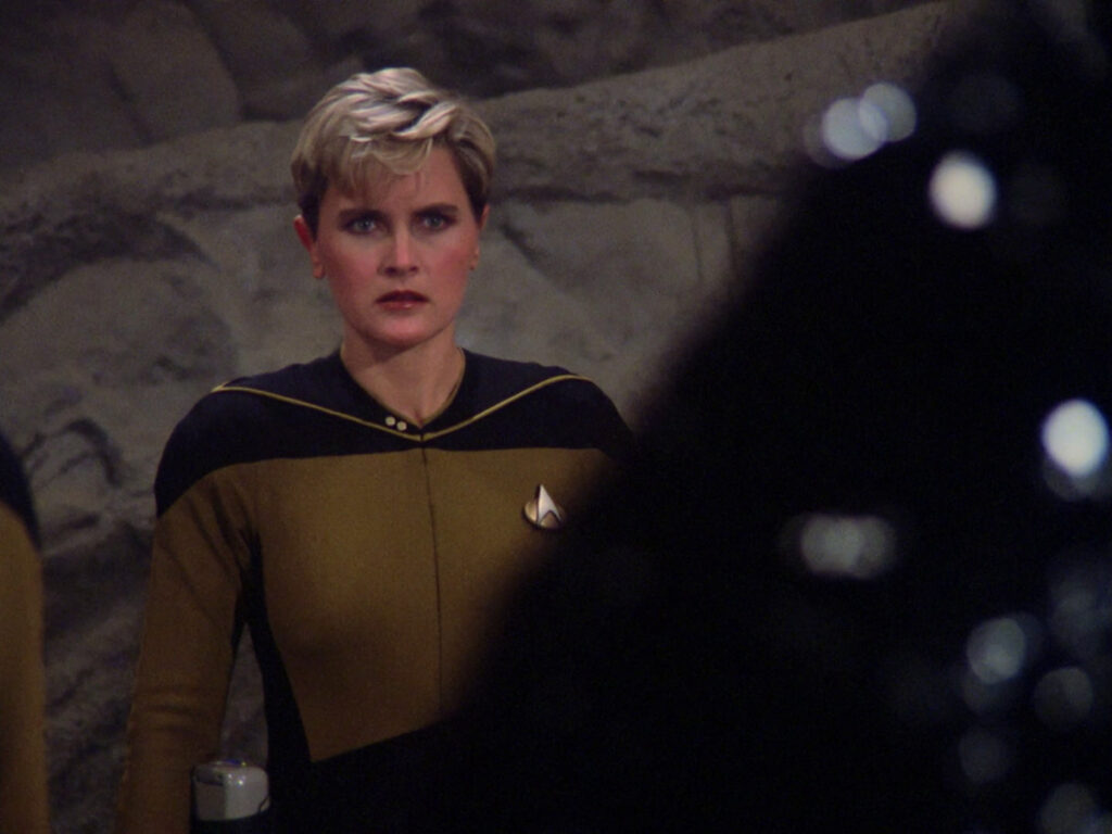 Tasha Yar faces off against Armus