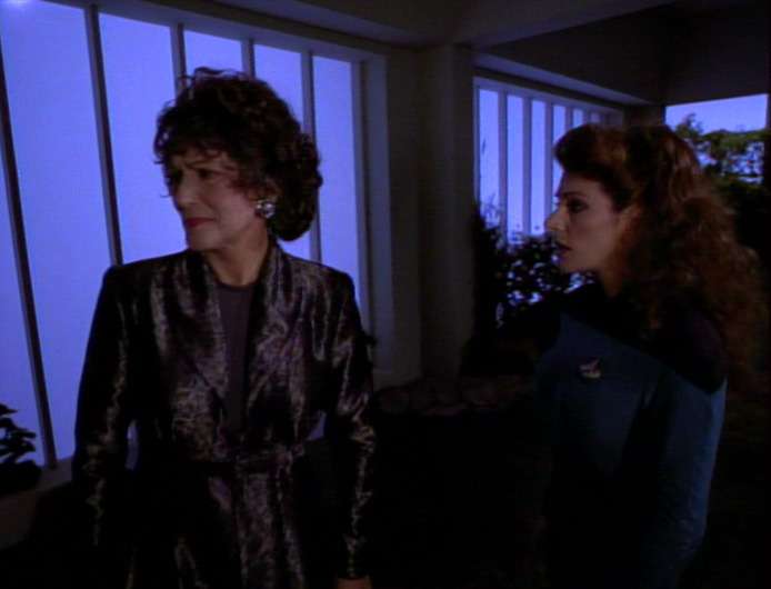 Deanna helps Lwaxana explore her grief in "Dark Page"