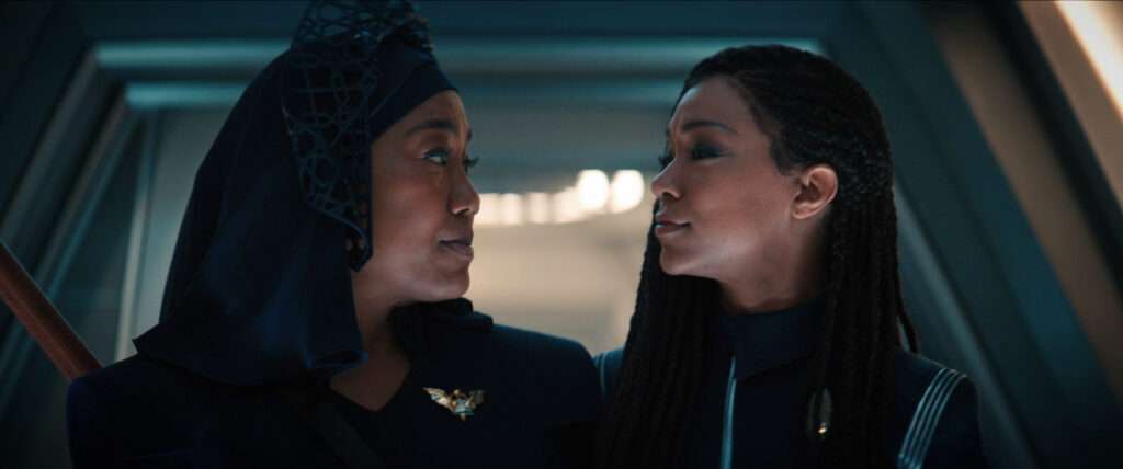 Gabrielle Burnham and Michael Burnham are reunited in "Unification Part III"