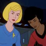 Chapel and Uhura collaborate to find out what's wrong with the men in "The Lorelei Signal"