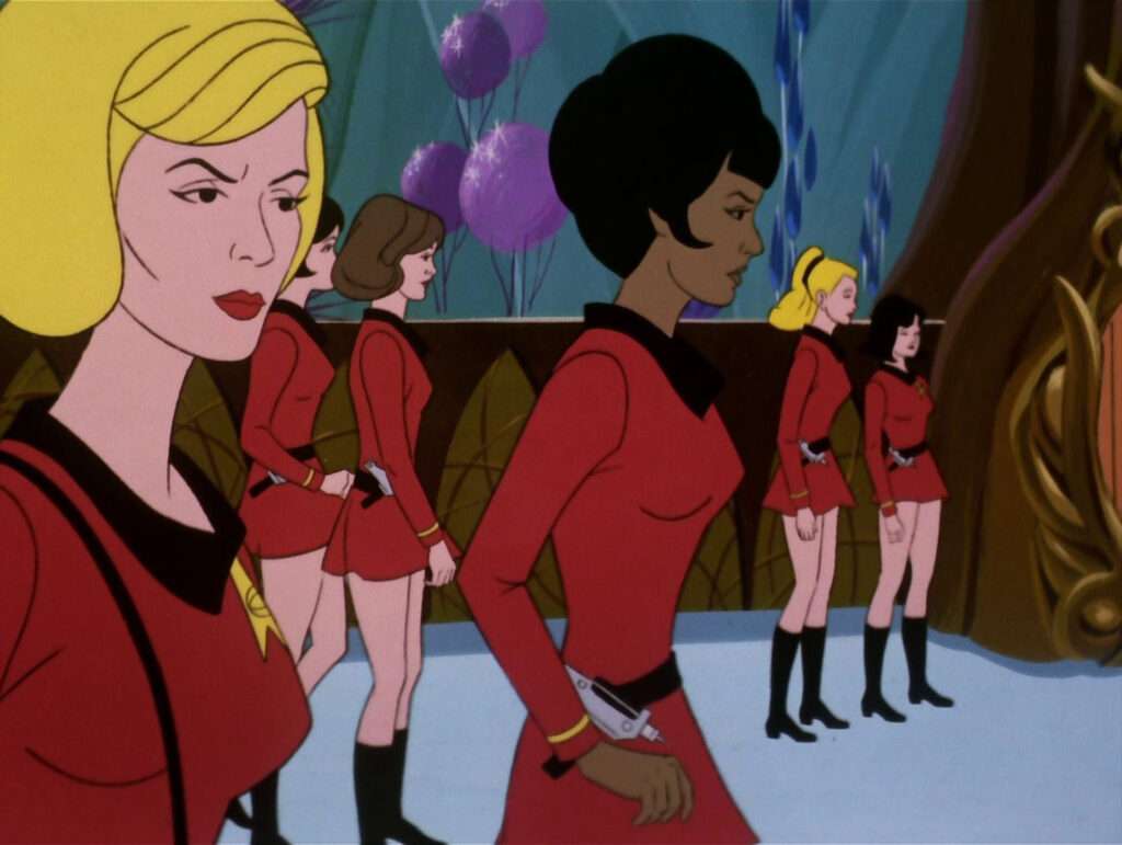 Chapel, Uhura and the all-women away team