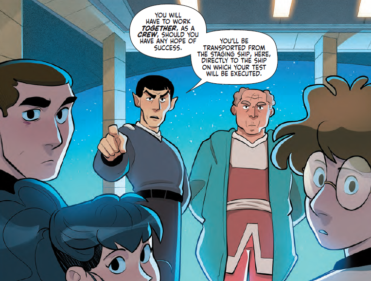 Spock in a panel from Picard's Academy issue 4