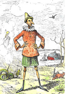 Pinocchio drawing from an early printed version